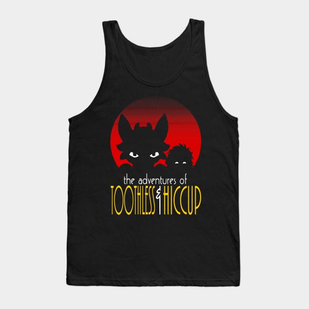 Adventures of Toothless & Hiccup Tank Top by TwistMedia